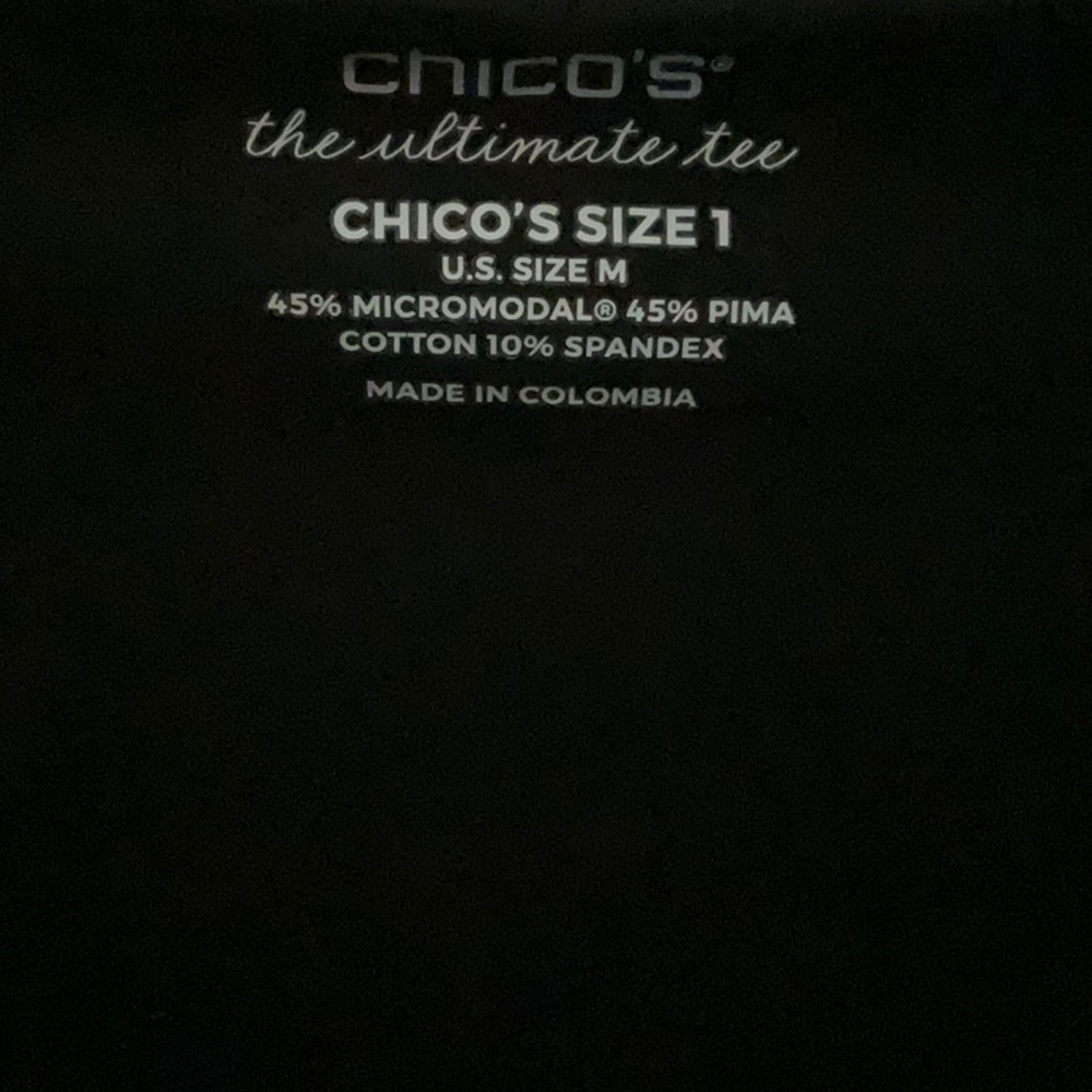 Chico’s Ultimate Tee Sz. M